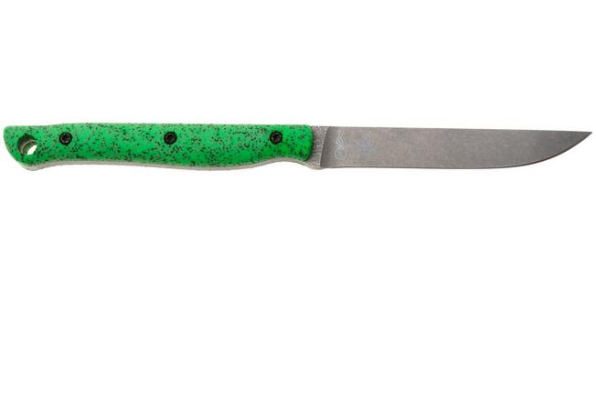 Afbeelding voor White River Knives GripXodus 3 WREX3-FG Stonewashed S35VN, Fluorescent Green GripX, vaststaand mes