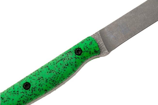 Afbeelding voor White River Knives GripXodus 3 WREX3-FG Stonewashed S35VN, Fluorescent Green GripX, vaststaand mes
