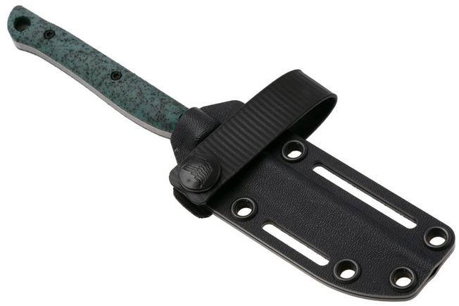 Afbeelding voor White River Knives GripXodus 3 WREX3-VB Stonewashed S35VN, Viridian Blue GripX, vaststaand mes