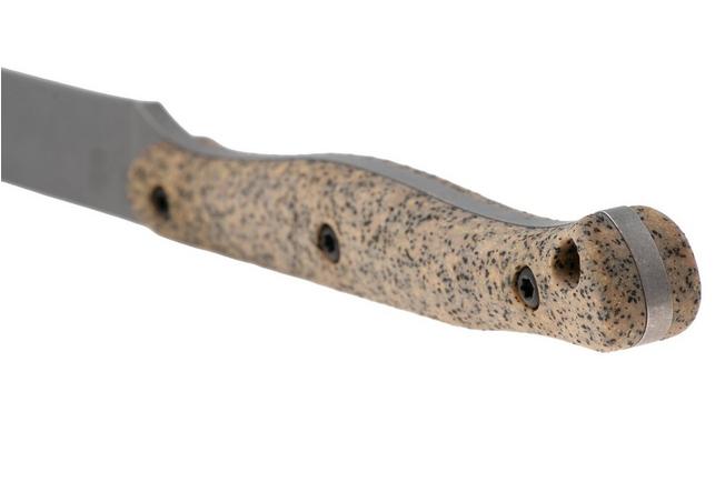 Afbeelding voor White River Knives GripXodus 4 WREX4-BM Stonewashed S35VN, Brass Metallic GripX, vaststaand mes