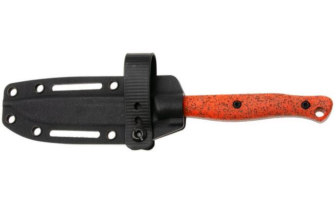 Afbeelding voor White River Knives GripXodus 4 WREX4-BO Stonewashed S35VN, Blaze Orange GripX, vaststaand mes