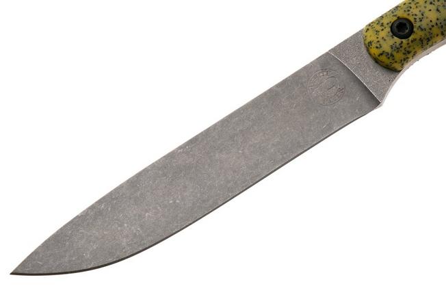 Afbeelding voor White River Knives GripXodus 4 WREX4-CY Stonewashed S35VN, Classic Yellow GripX, vaststaand mes