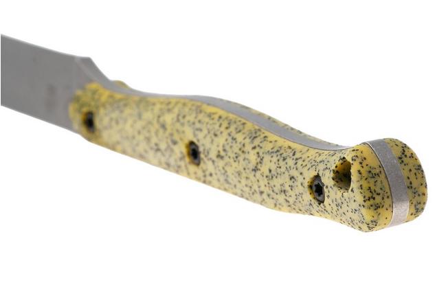 Afbeelding voor White River Knives GripXodus 4 WREX4-CY Stonewashed S35VN, Classic Yellow GripX, vaststaand mes