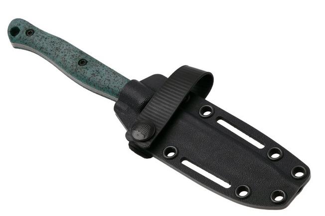 Afbeelding voor White River Knives GripXodus 4 WREX4-VB Stonewashed S35VN, Viridian Blue GripX, vaststaand mes