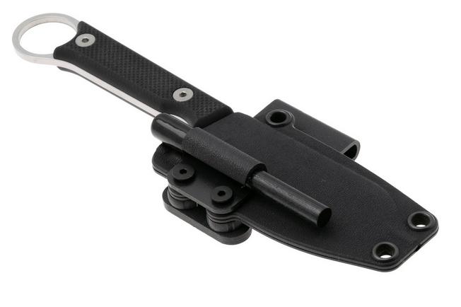 Afbeelding voor White River Firecraft 3.5 Pro, Stonewashed Magnacut, Black G10, survivalmes, Kydex schede met firesteel