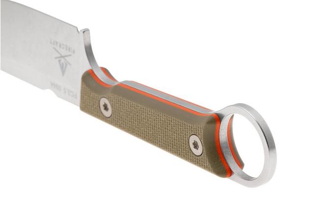 Afbeelding voor White River Firecraft 3.5 Pro, Stonewashed Magnacut, Green G10, survivalmes, Kydex schede met firesteel