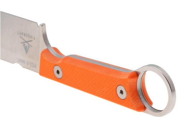 Afbeelding voor White River Firecraft 3.5 Pro, Stonewashed Magnacut, Orange G10 survivalmes, Kydex schede met firesteel