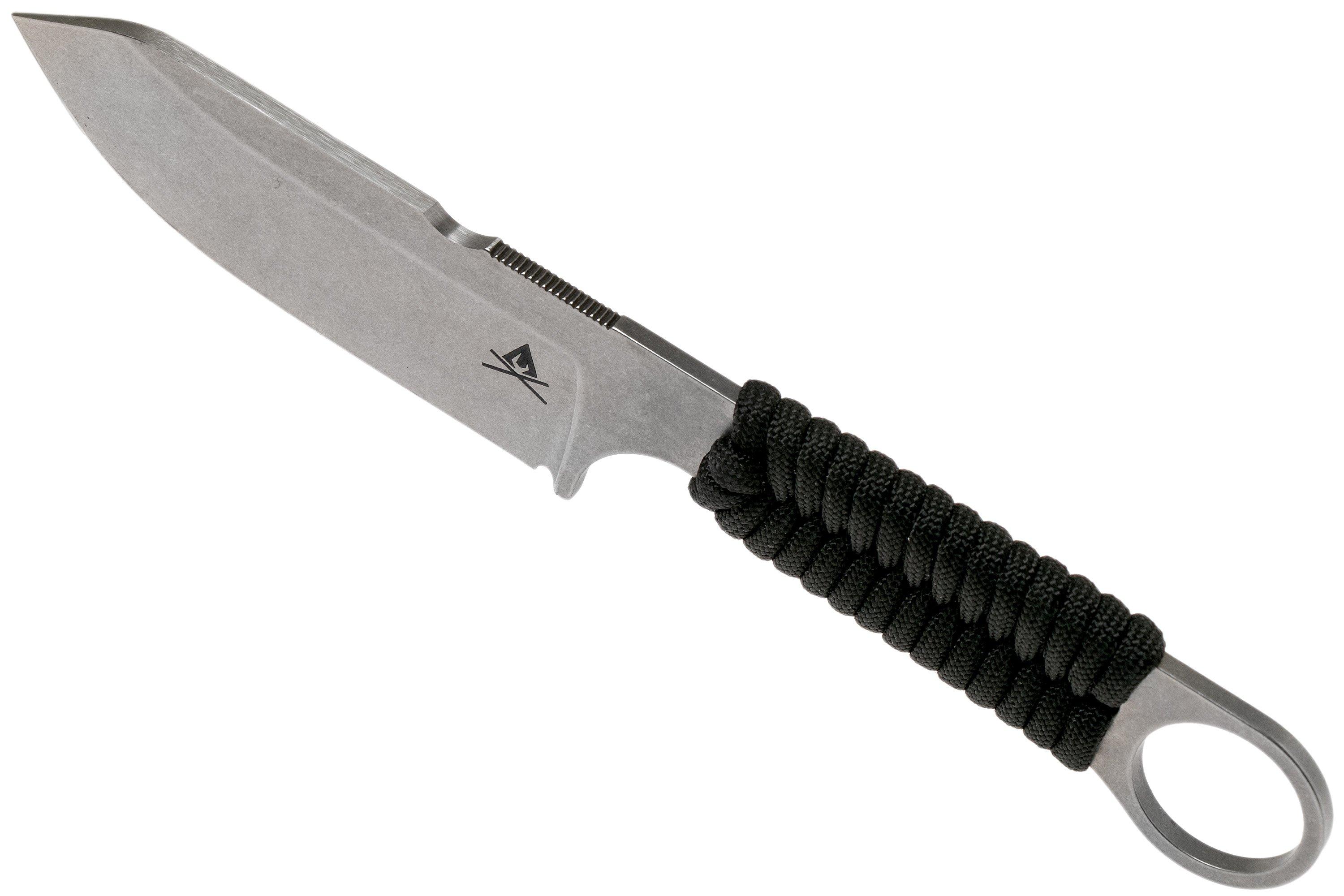 White River Knives FC3.5 Firecraft survival knife Black Paracord, Kydex