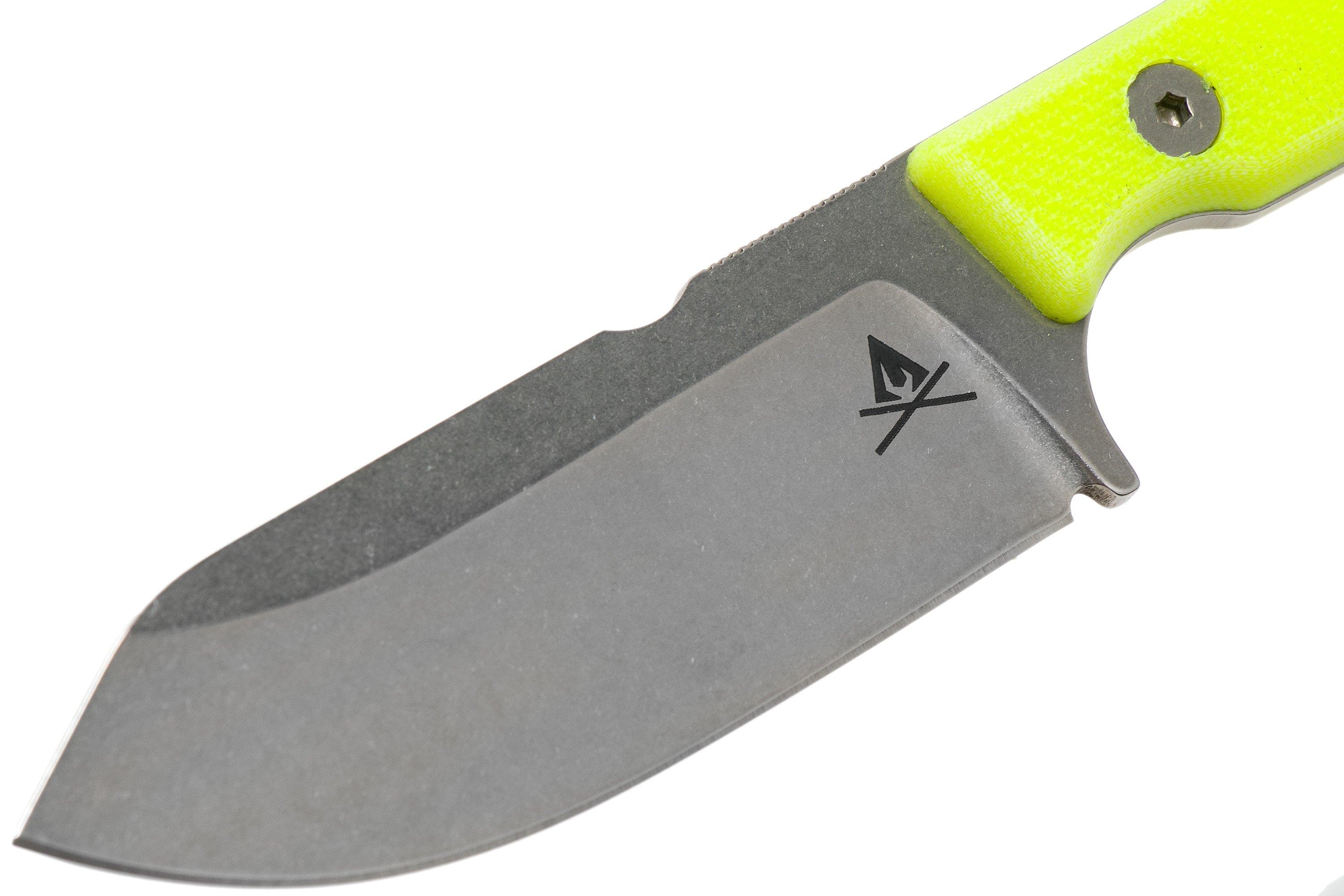 White River Knives FC3.5 Pro Firecraft survival knife Yellow G10, Kydex