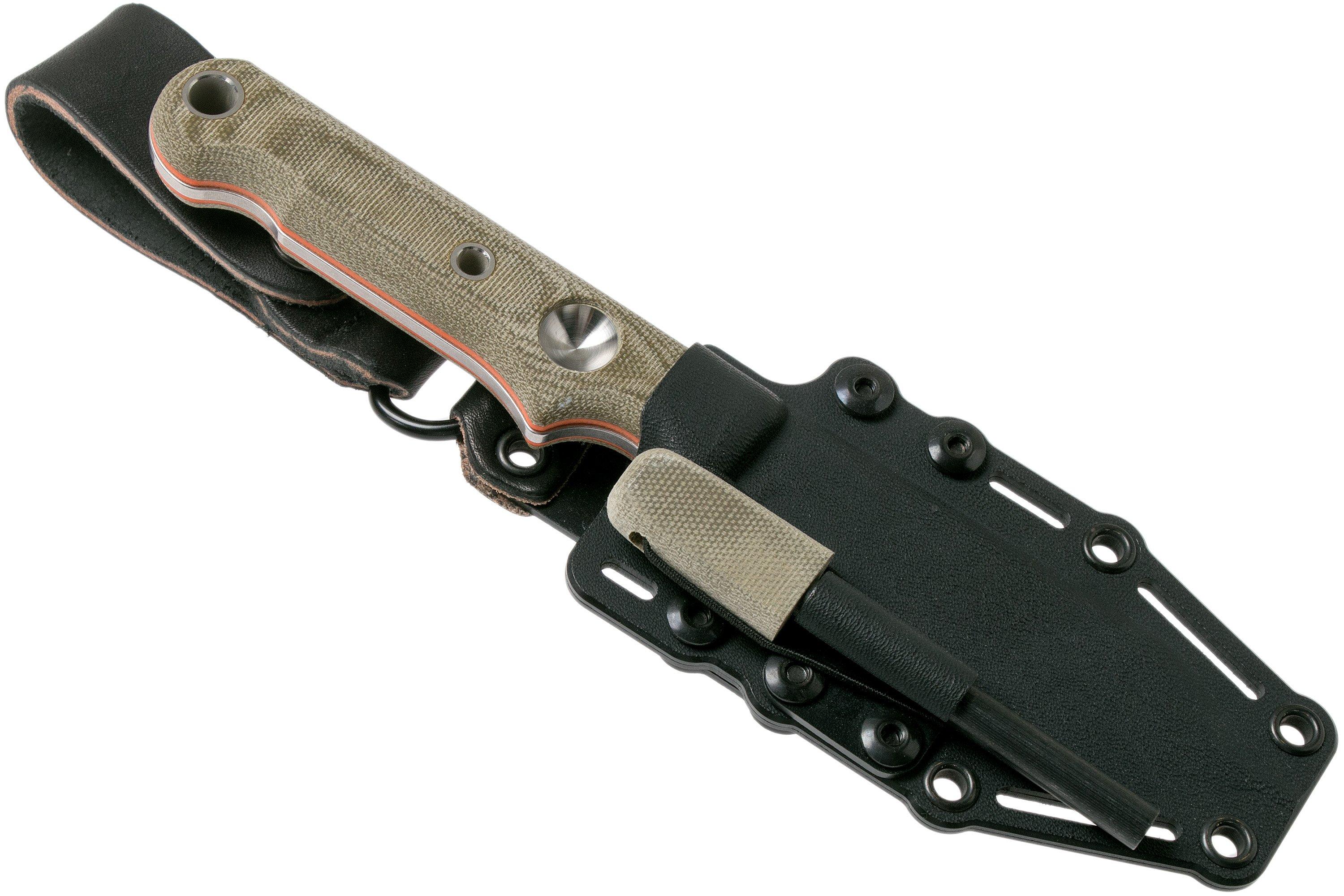 White River Knives FC4 Firecraft survival knife, Kydex sheath with firesteel Advantageously