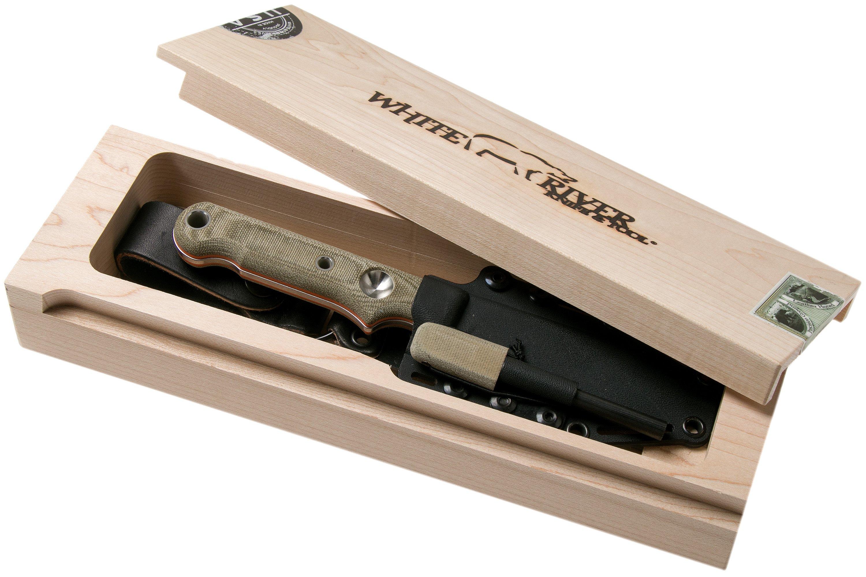 White River Knives FC4 Firecraft survival knife, Kydex sheath with