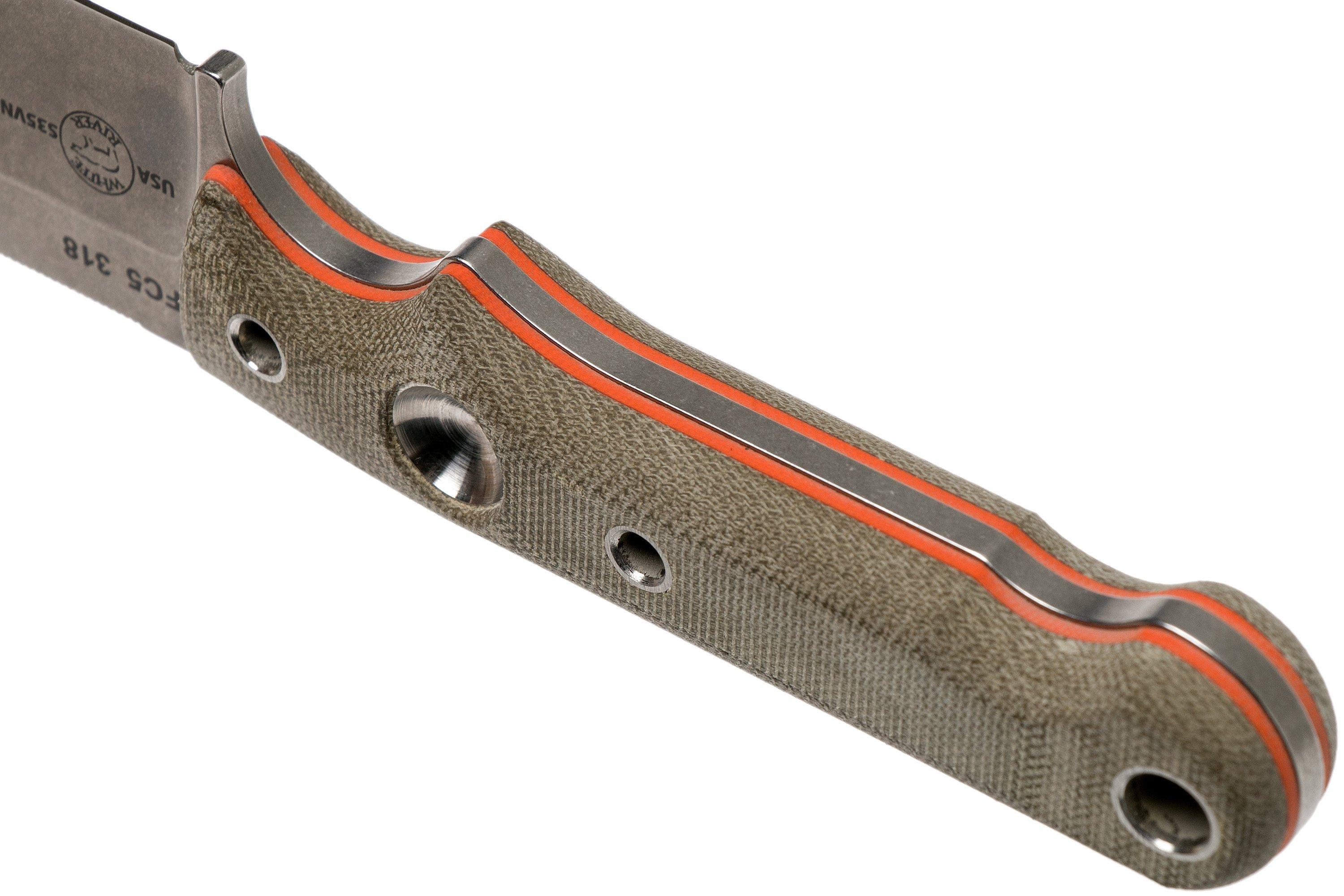 White River Knives FC5 Firecraft Survivalmesser, Kydexscheide mit