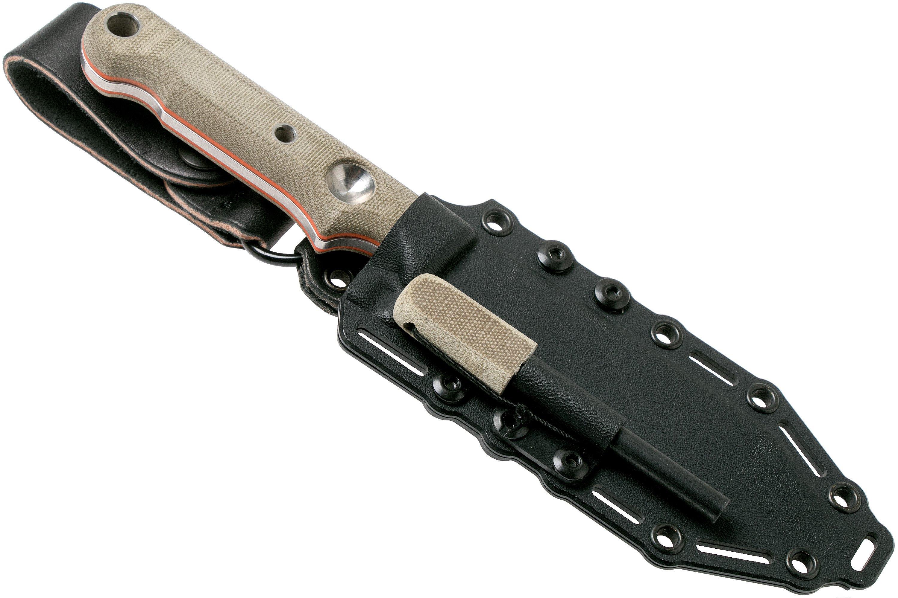 White River Knives FC5 Firecraft survival knife, Kydex sheath with fire