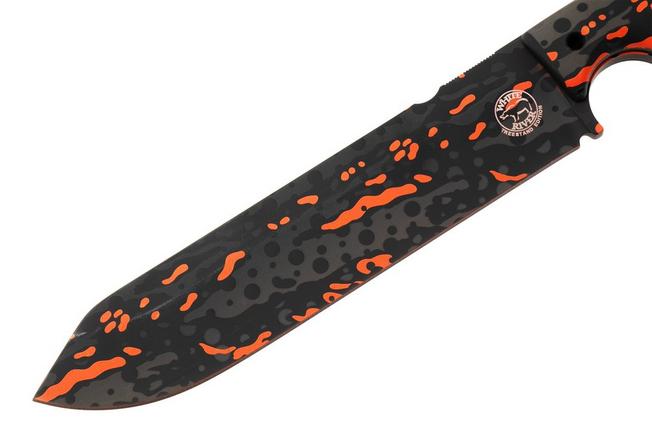 Afbeelding voor White River Knives FC7 WRFC7-PFC Poison Frog Cerakote S35VN, Micarta, vaststaand mes