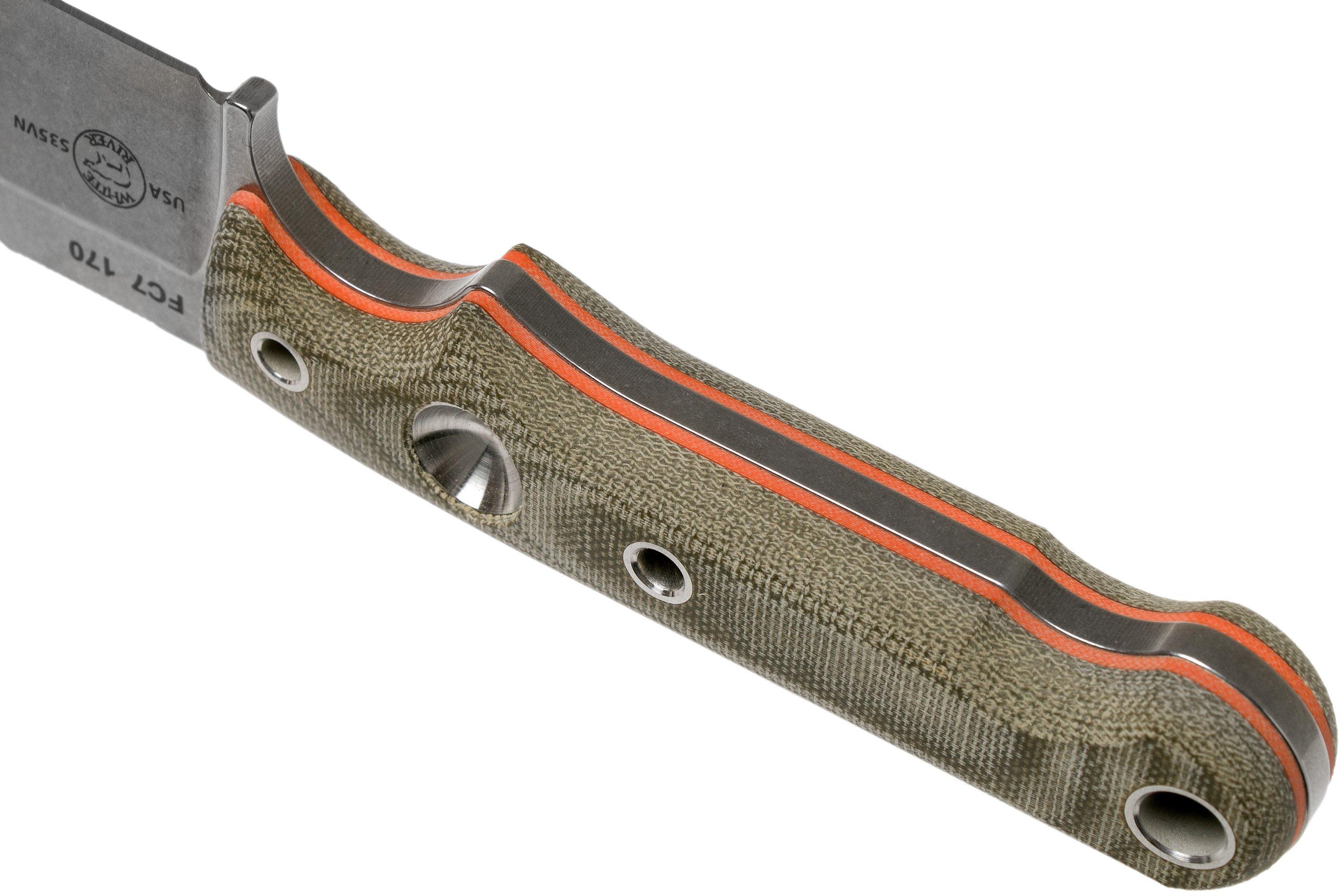 White River Knives FC7 Firecraft survival knife, Kydex sheath with