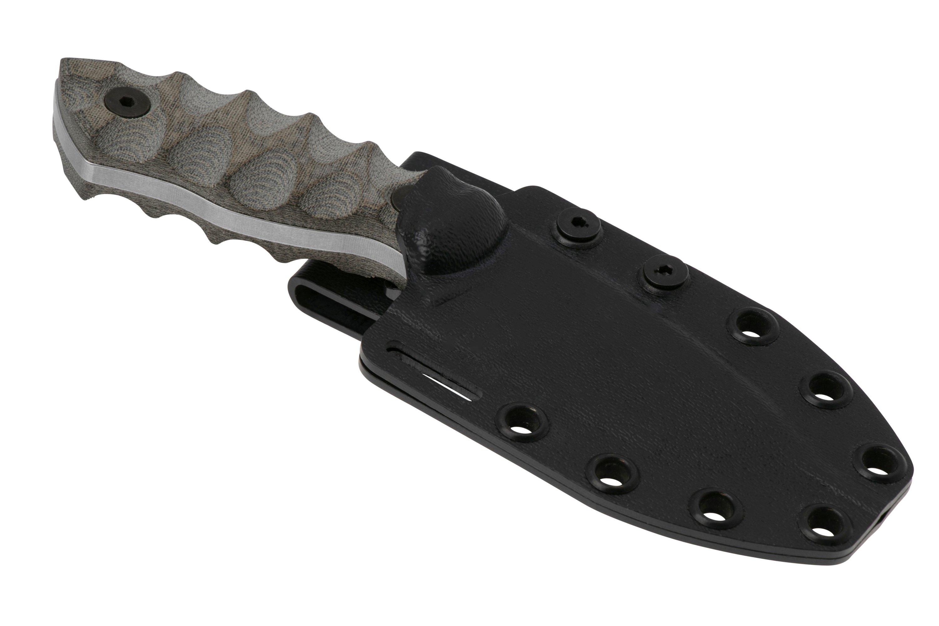 Whitebear2、美品、ミライグリッシュ White River Knives GTI 3 Black & OD Green Canvas Micarta, Justin