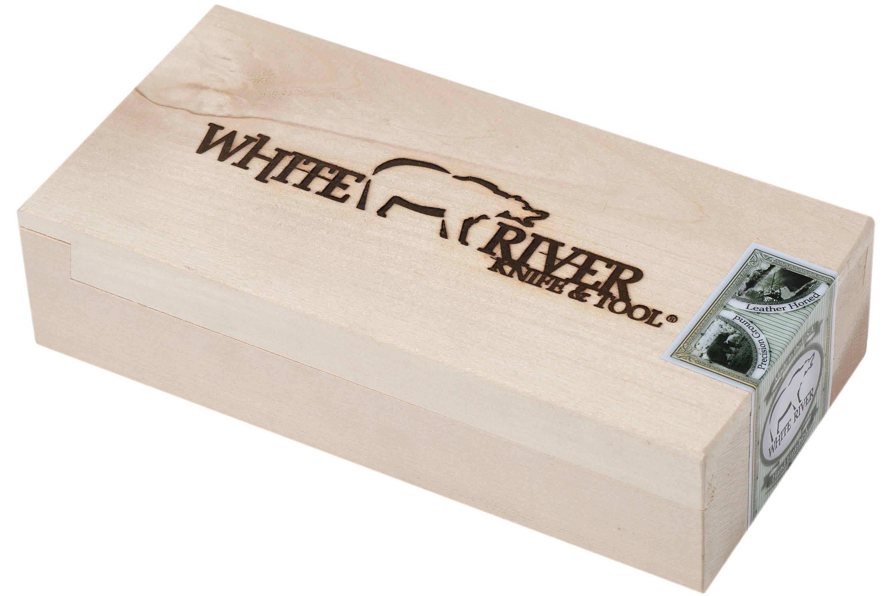 White River Knives GTI 3 Black & OD Green Canvas Micarta, Justin