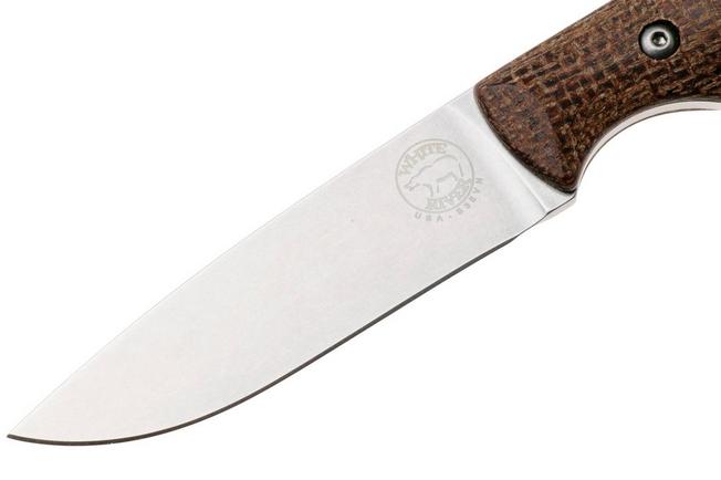 Imagen para White River Knives Hunter Natural Burlap Micarta cuchillo de caza, Owen Baker Jr. design