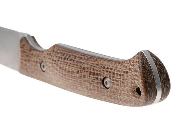 Imagen para White River Knives Hunter Natural Burlap Micarta cuchillo de caza, Owen Baker Jr. design