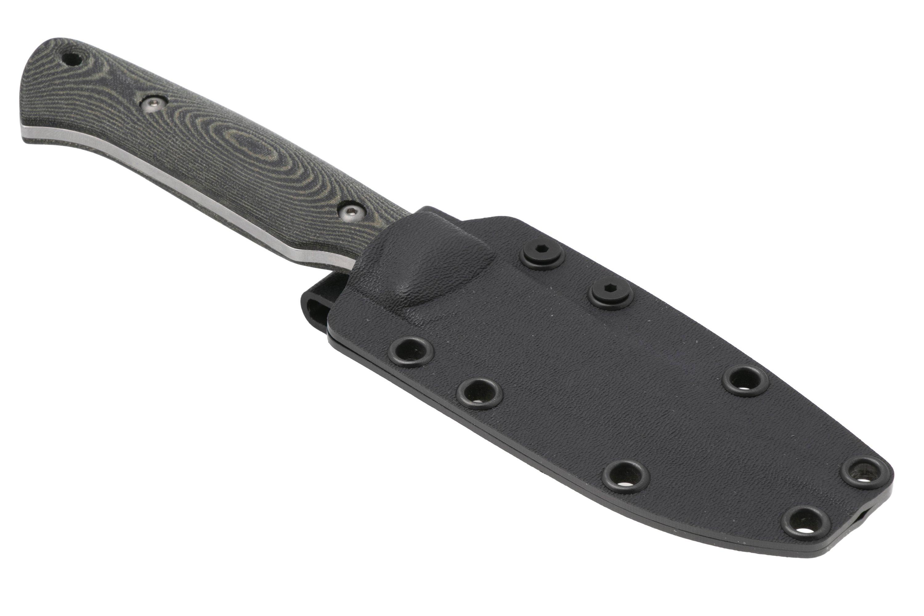 White River Knives Hunter, S35VN, Black O.D. Green Micarta, hunting knife, Owen Baker Jr. design