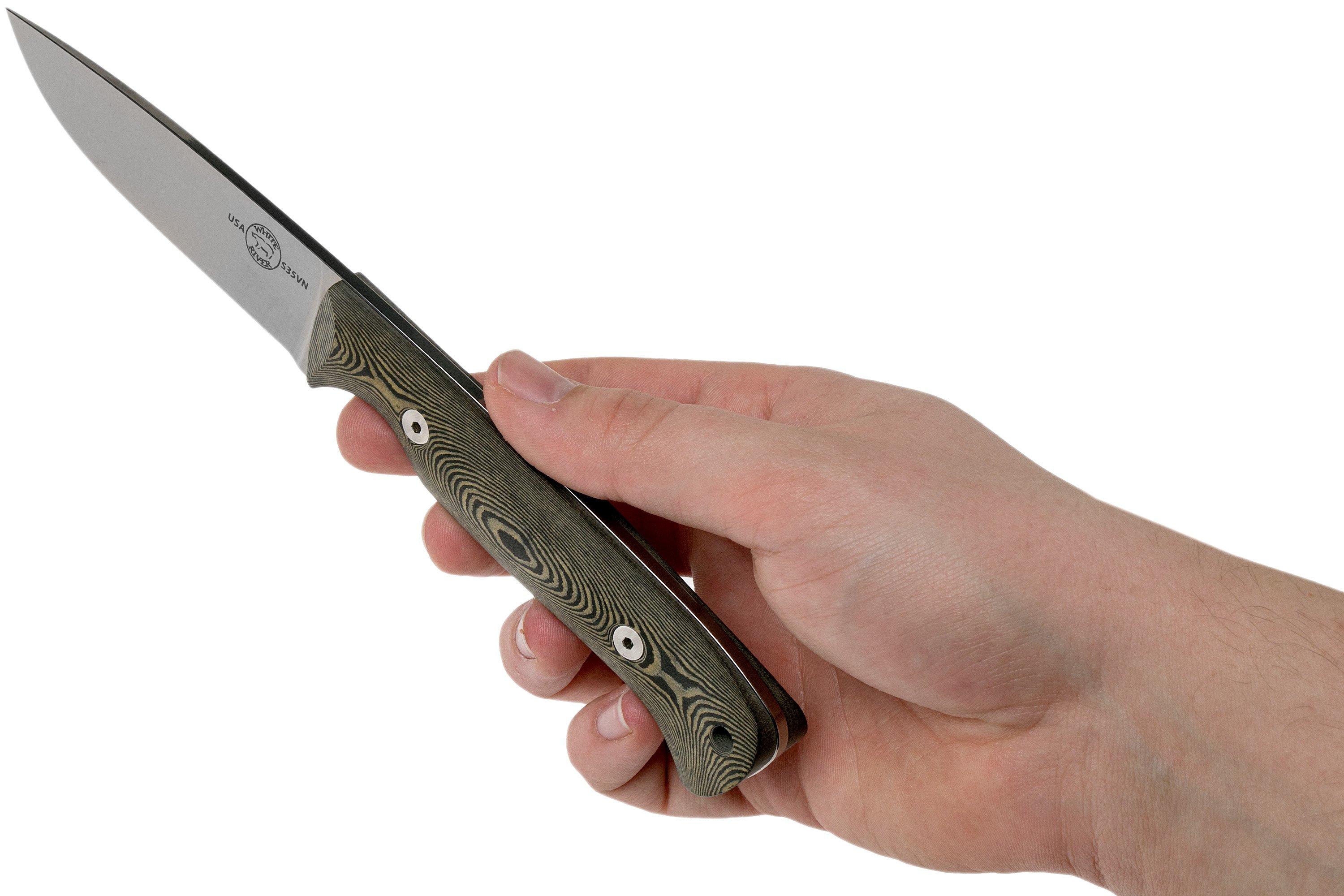 White River knives Hunter, Black & Maple Richlite handle | Advantageously  shopping at Knivesandtools.ie