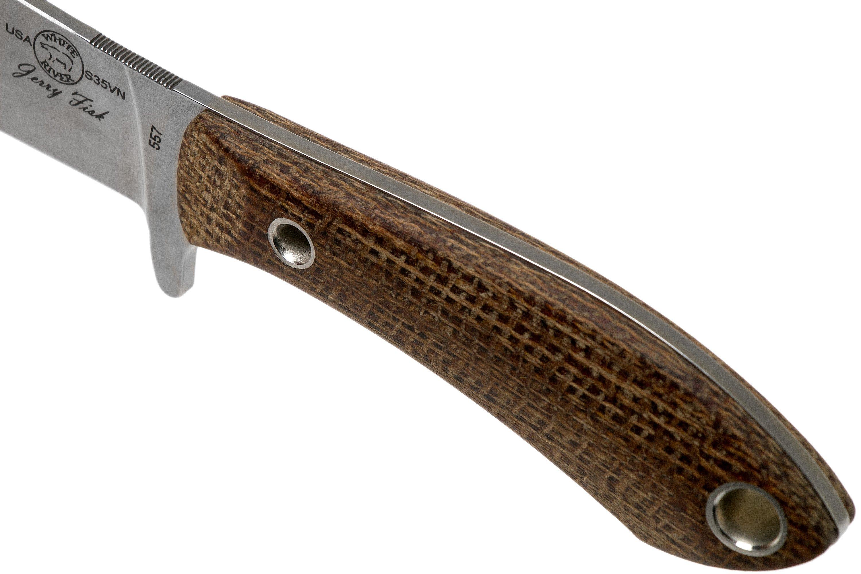 White River Knives Sendero Bush coltello da caccia Natural Burlap