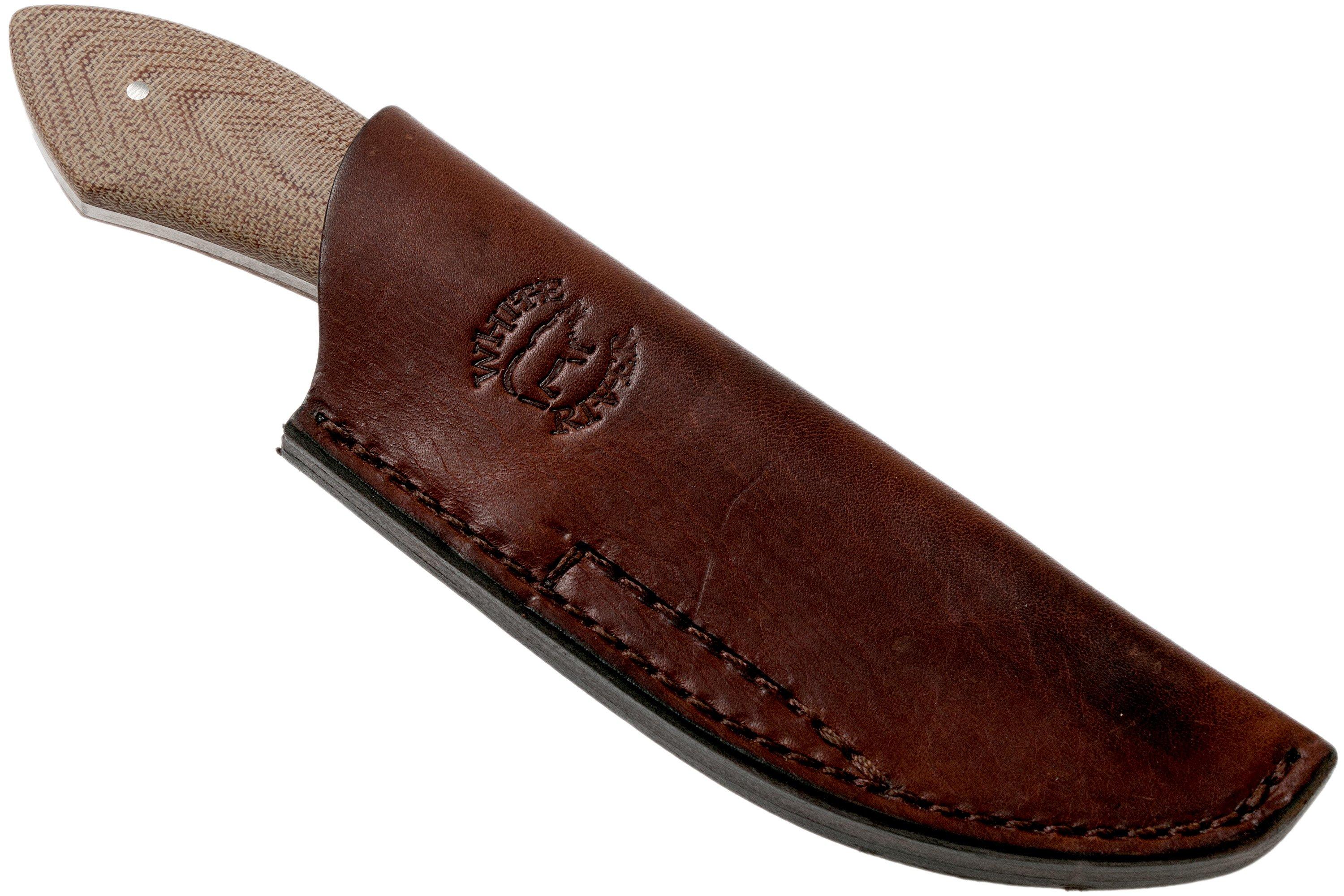 White River Knives Sendero Bush hunting knife Natural Canvas Micarta