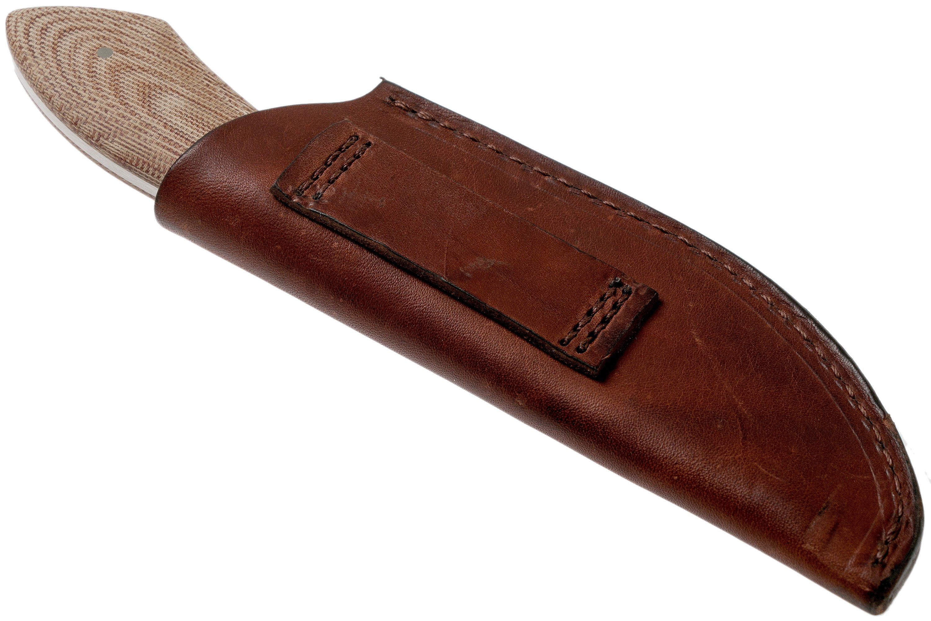 White River Knives Sendero Bush hunting knife Natural Canvas Micarta