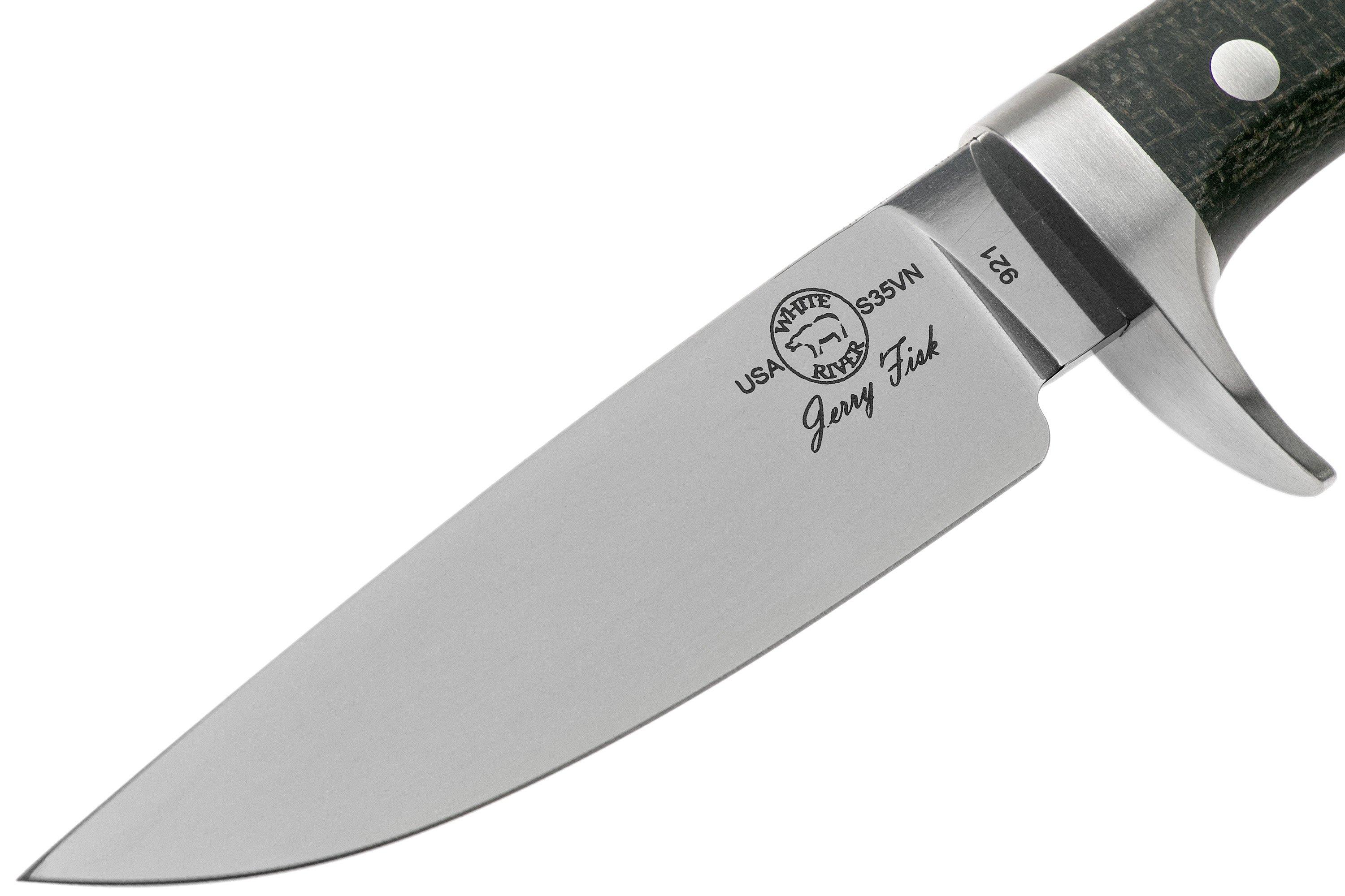 White River Knives Sendero Classic couteau de chasse Black Burlap