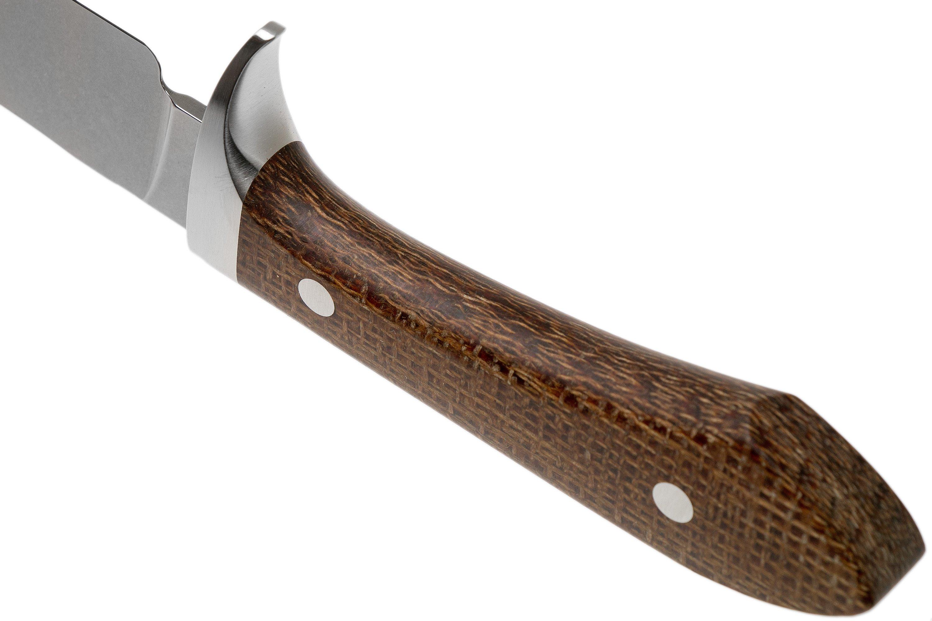 White River Knives Sendero Classic hunting knife Natural Burlap Micarta
