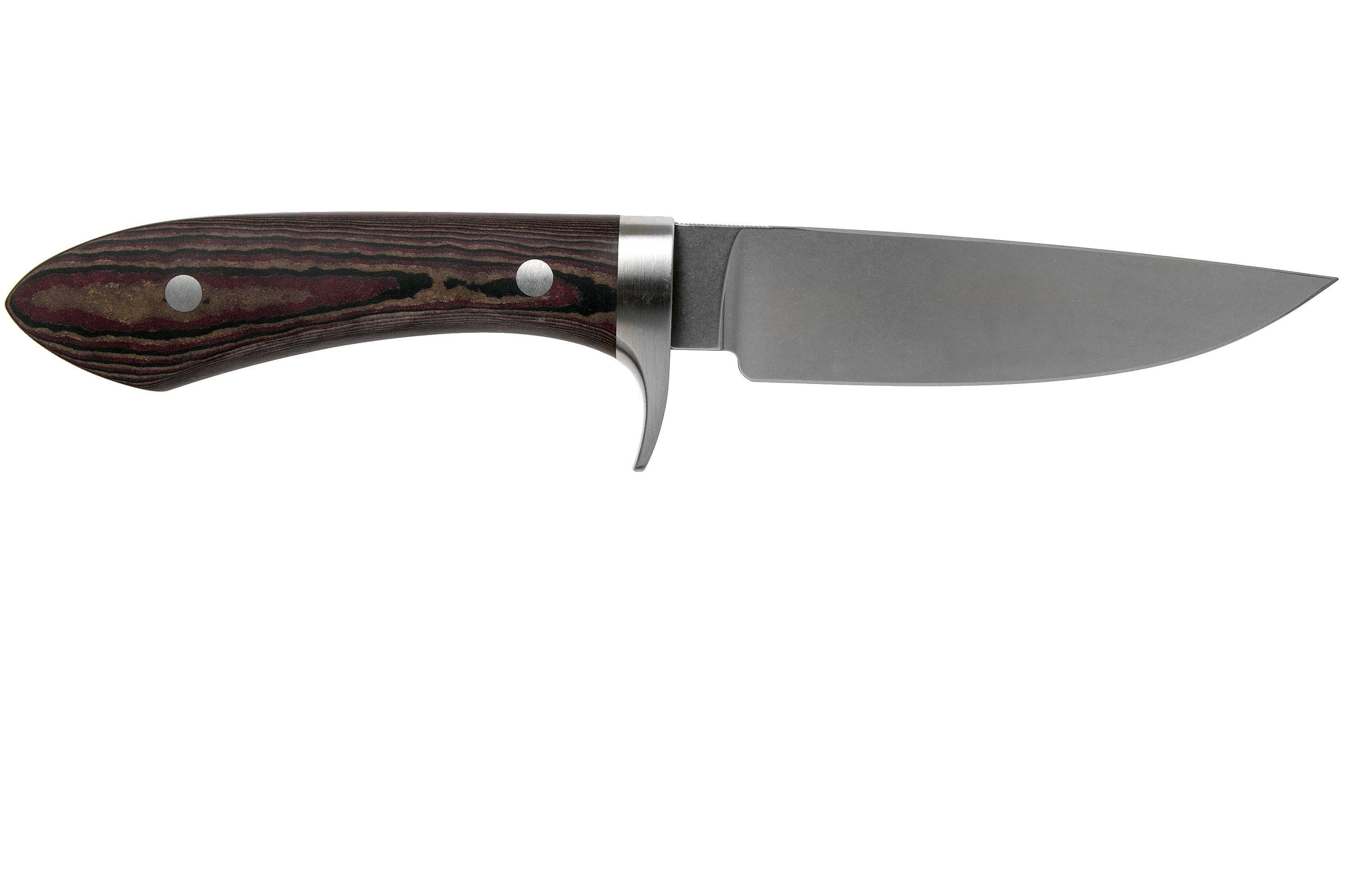 White River Knives Sendero Classic jachtmes Black Red Richlite, Jerry