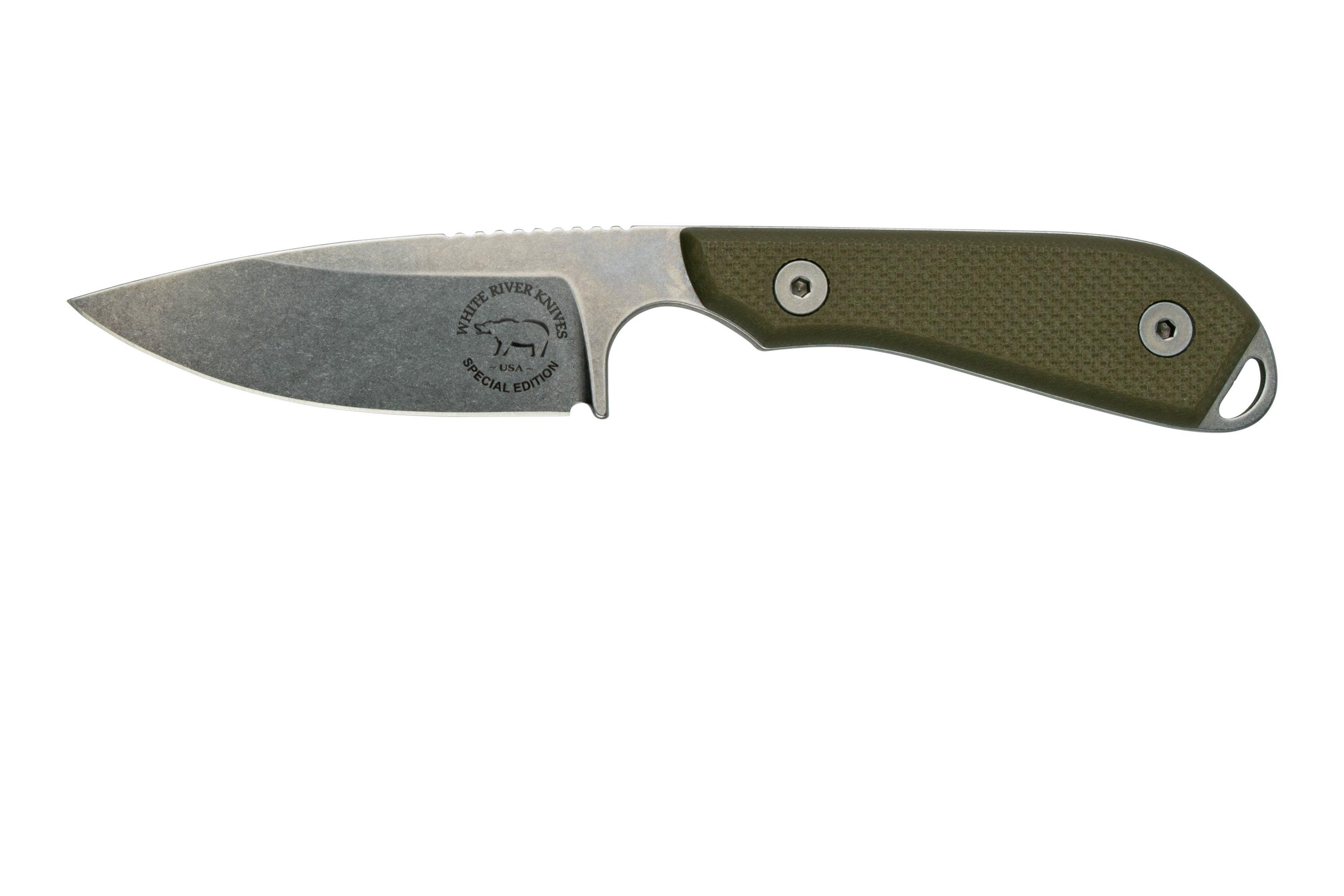 White River Knives M1 Backpacker Pro Magnacut, Green G10, Limited 