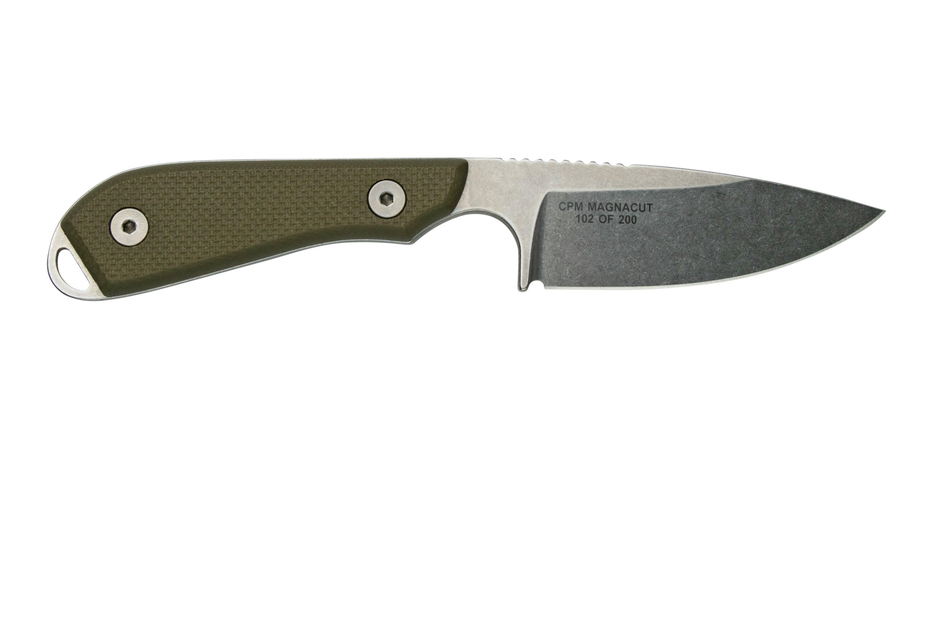 White River Knives M1 Backpacker Pro Magnacut, Green G10, Limited Edition fixed knife