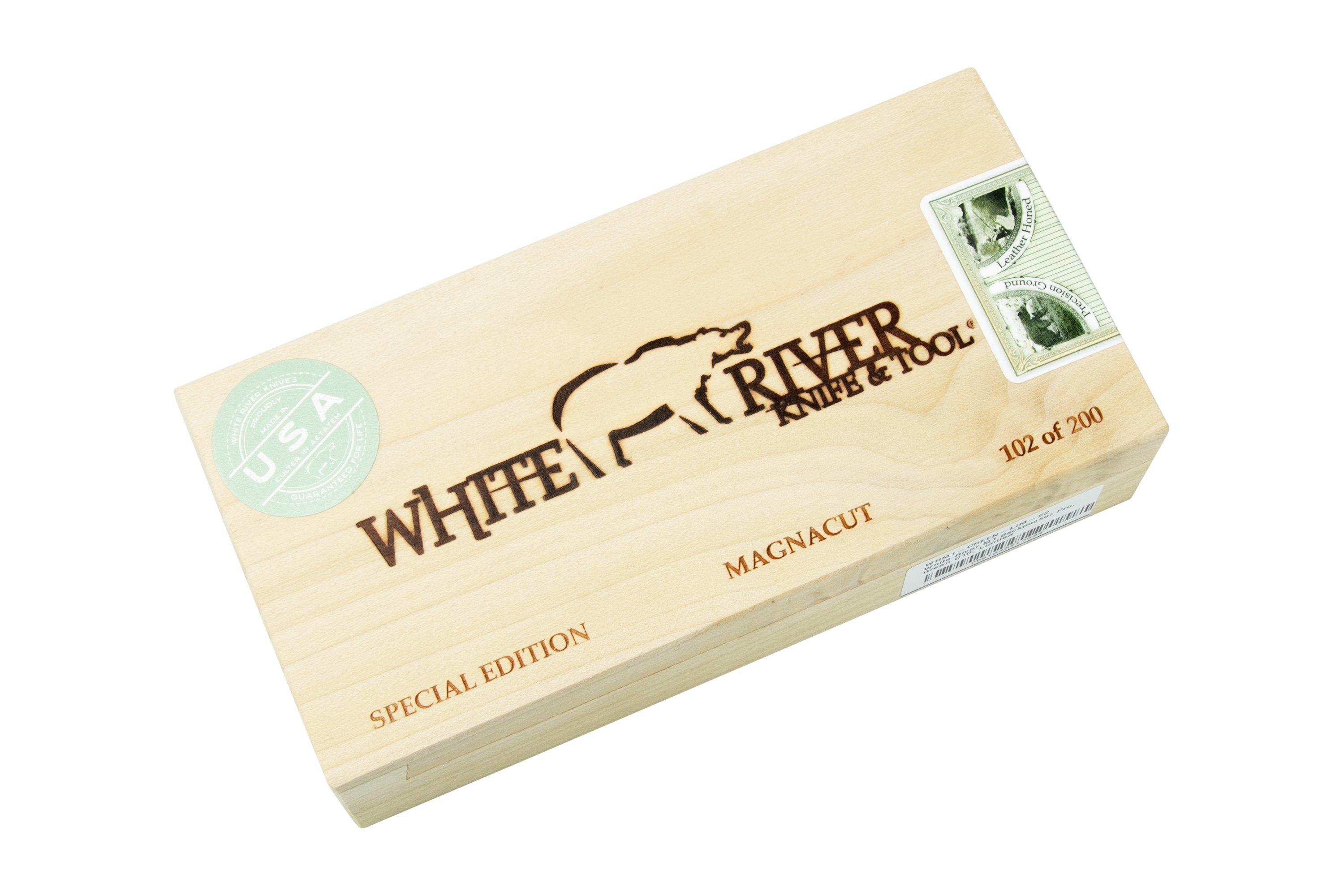 White River Knives M1 Backpacker Pro Magnacut, Green G10, Limited