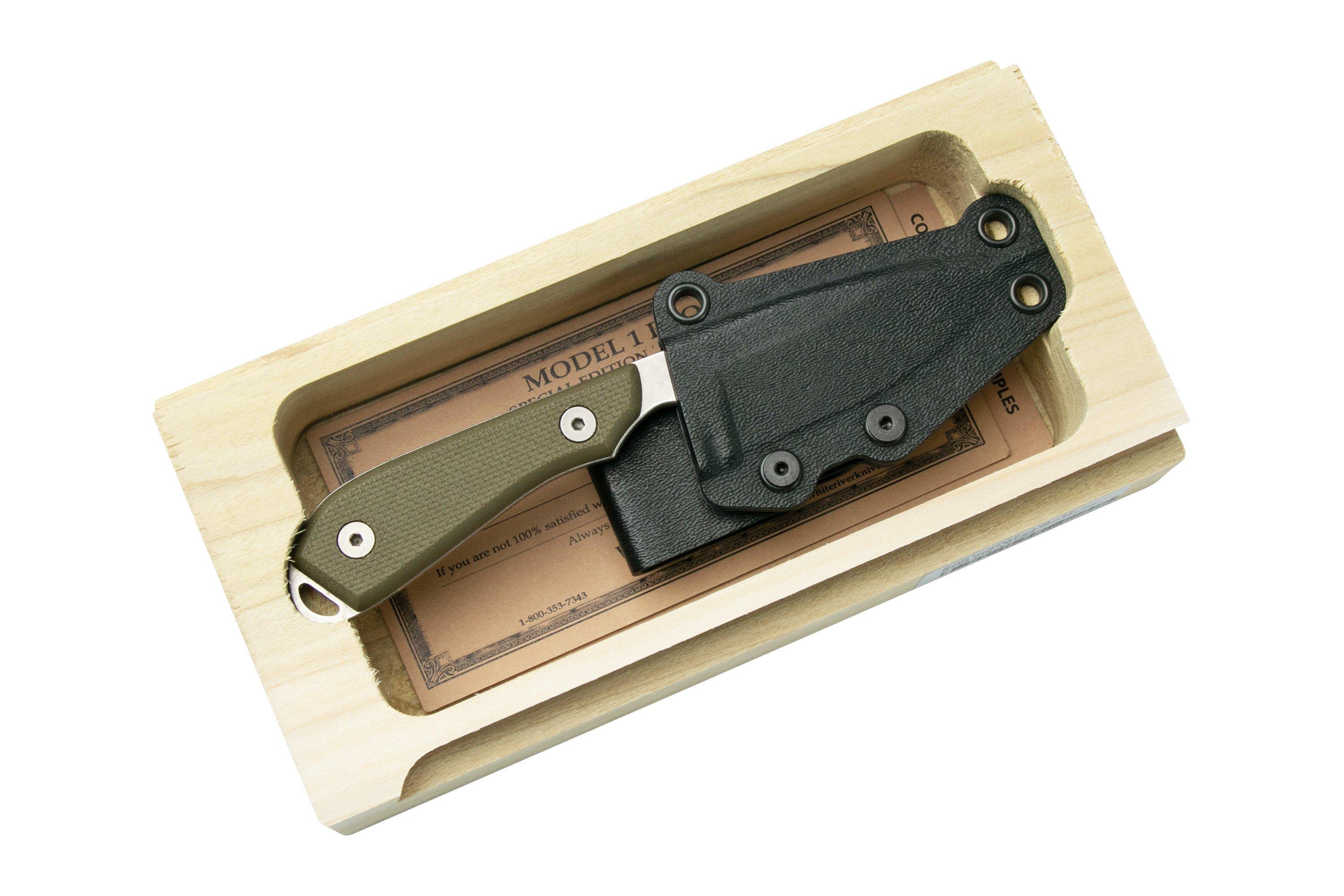 White River Knives M1 Backpacker Pro Magnacut, Green G10, Limited