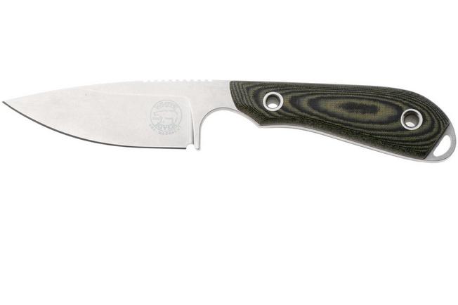 Afbeelding voor White River Knives M1 Backpacker Pro M1-LBO-MAG, Stonewashed CPM MagnaCut, Black Olive Micarta, vaststaand mes