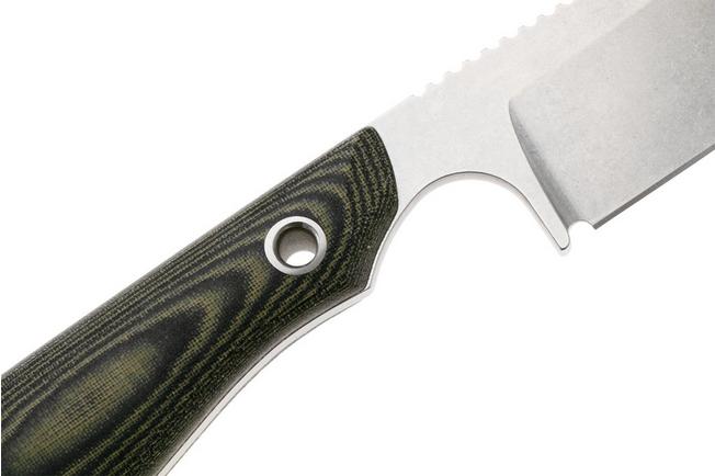 Afbeelding voor White River Knives M1 Backpacker Pro M1-LBO-MAG, Stonewashed CPM MagnaCut, Black Olive Micarta, vaststaand mes