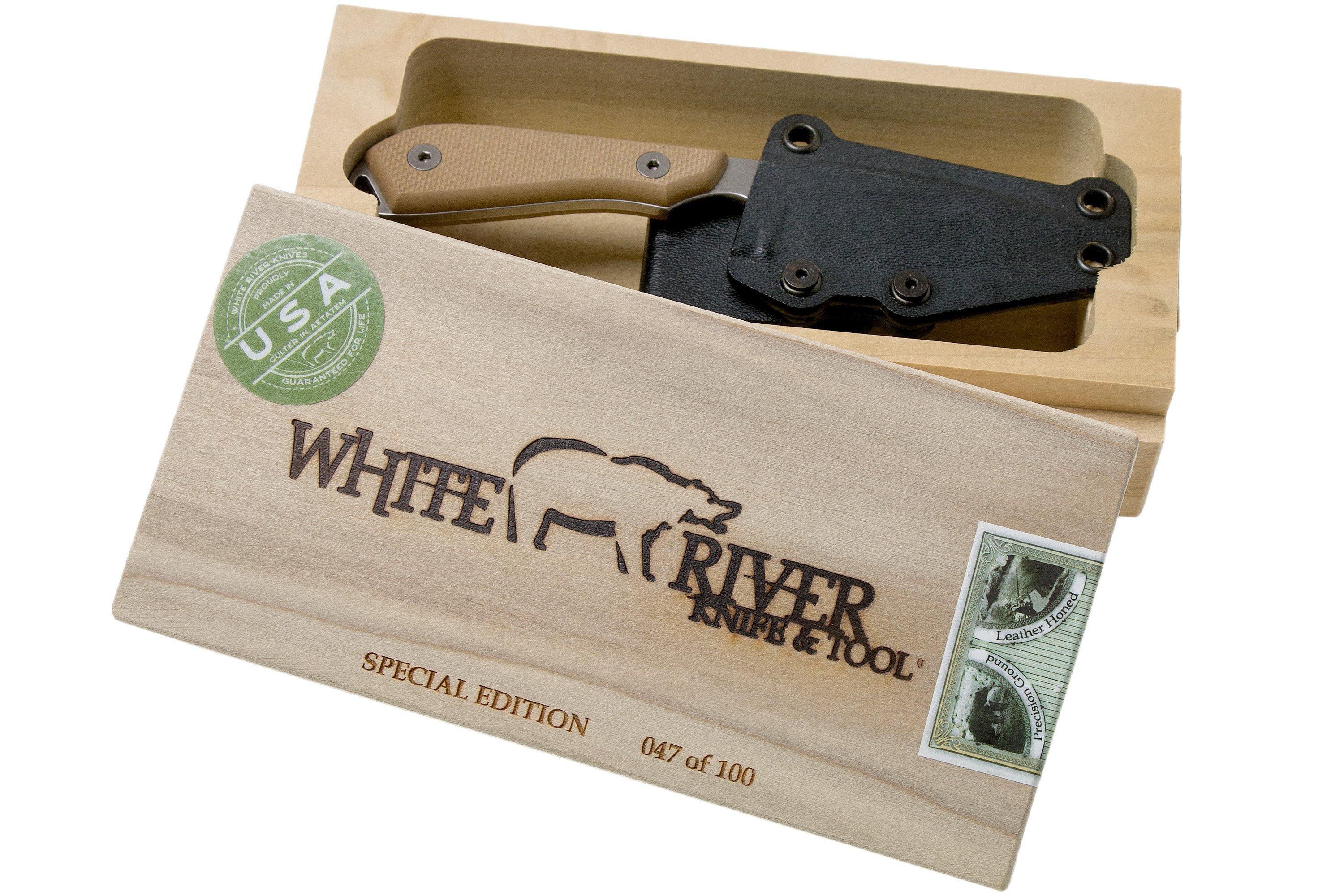White River M1 Backpacker Pro Coyote G10, CPM S90V Limited Edition fixed knife Advantageously