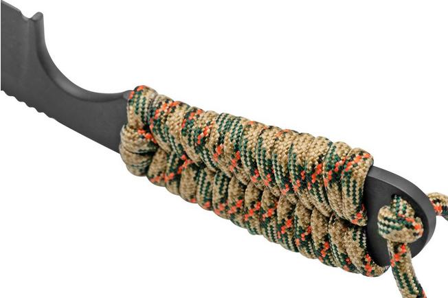 Imagen para White River M1 Backpacker WRM1-PTS-CBI Treestand Camo Paracord, Black Coated, cuchillo de cuello