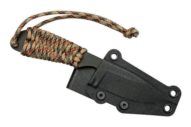 Imagen para White River M1 Backpacker WRM1-PTS-CBI Treestand Camo Paracord, Black Coated, cuchillo de cuello