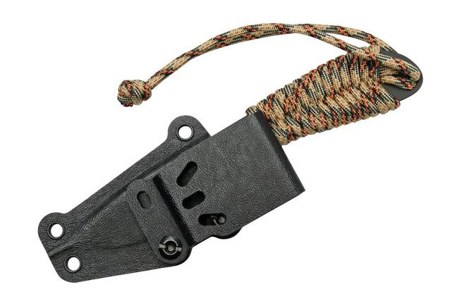 Imagen para White River M1 Backpacker WRM1-PTS-CBI Treestand Camo Paracord, Black Coated, cuchillo de cuello