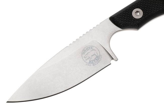 Bild für White River Knives M1 Backpacker Pro WRM1-TBL-MAG, Stonewashed CPM MagnaCut, Black G10 Fahrtenmesser
