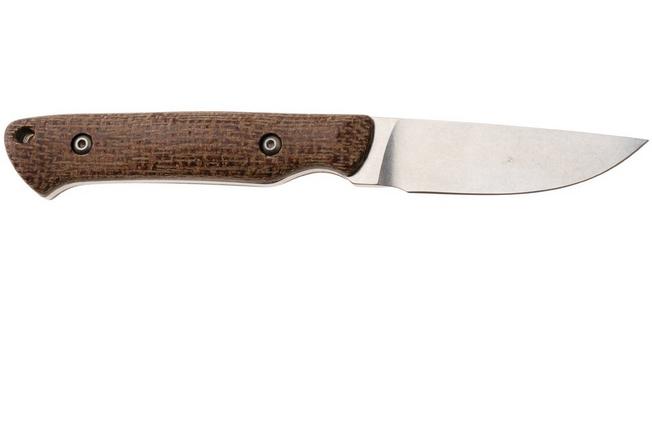 Afbeelding voor White River Knives Small Game Knife SG-BNA-MAG Stonewashed MagnaCut, Natural Burlap Micarta, jachtmes, Owen Baker Jr. design