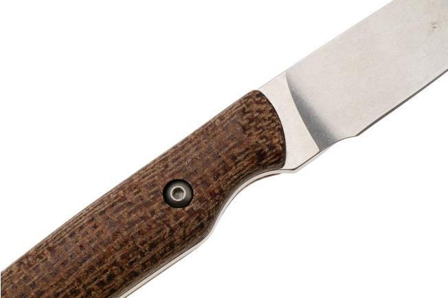 Afbeelding voor White River Knives Small Game Knife SG-BNA-MAG Stonewashed MagnaCut, Natural Burlap Micarta, jachtmes, Owen Baker Jr. design