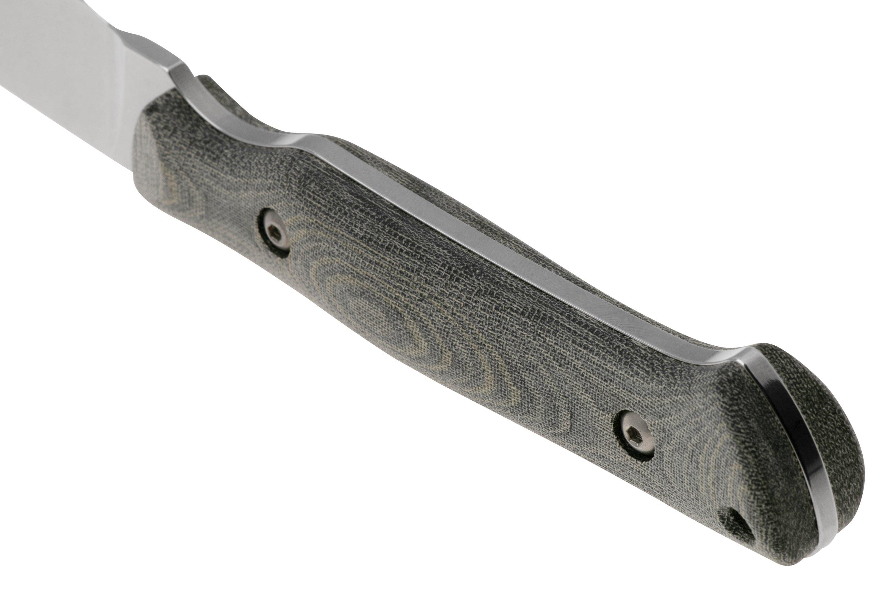 White River Small Game Knife Black-Olive Canvas Micarta, hunting knife