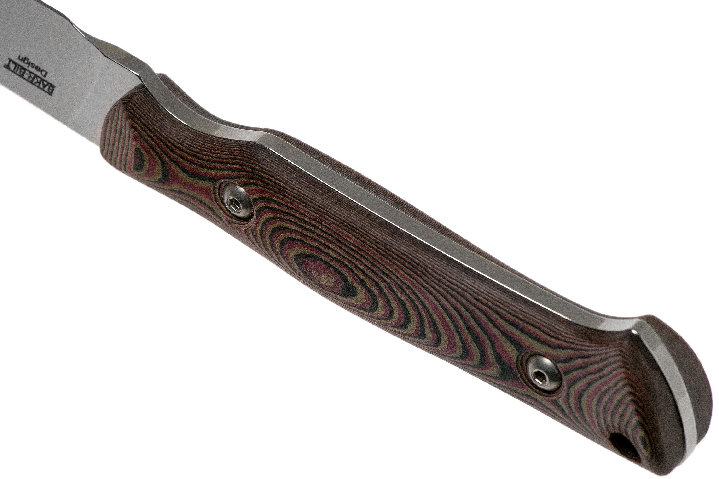 White River Knives Small Game Knife Red & Black Richlite hunting knife