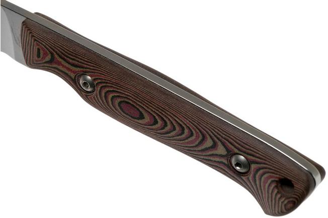 Image for White River Knives Small Game Knife Red & Black Richlite hunting knife, Owen Baker Jr. design