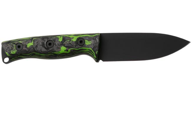 Afbeelding voor White River Ursus Cub Custom Shop Limited 2025, Cerakote MagnaCut, Green G10 Carbonfiber Marbled, bushcraftmes, Kydex schede met firesteel