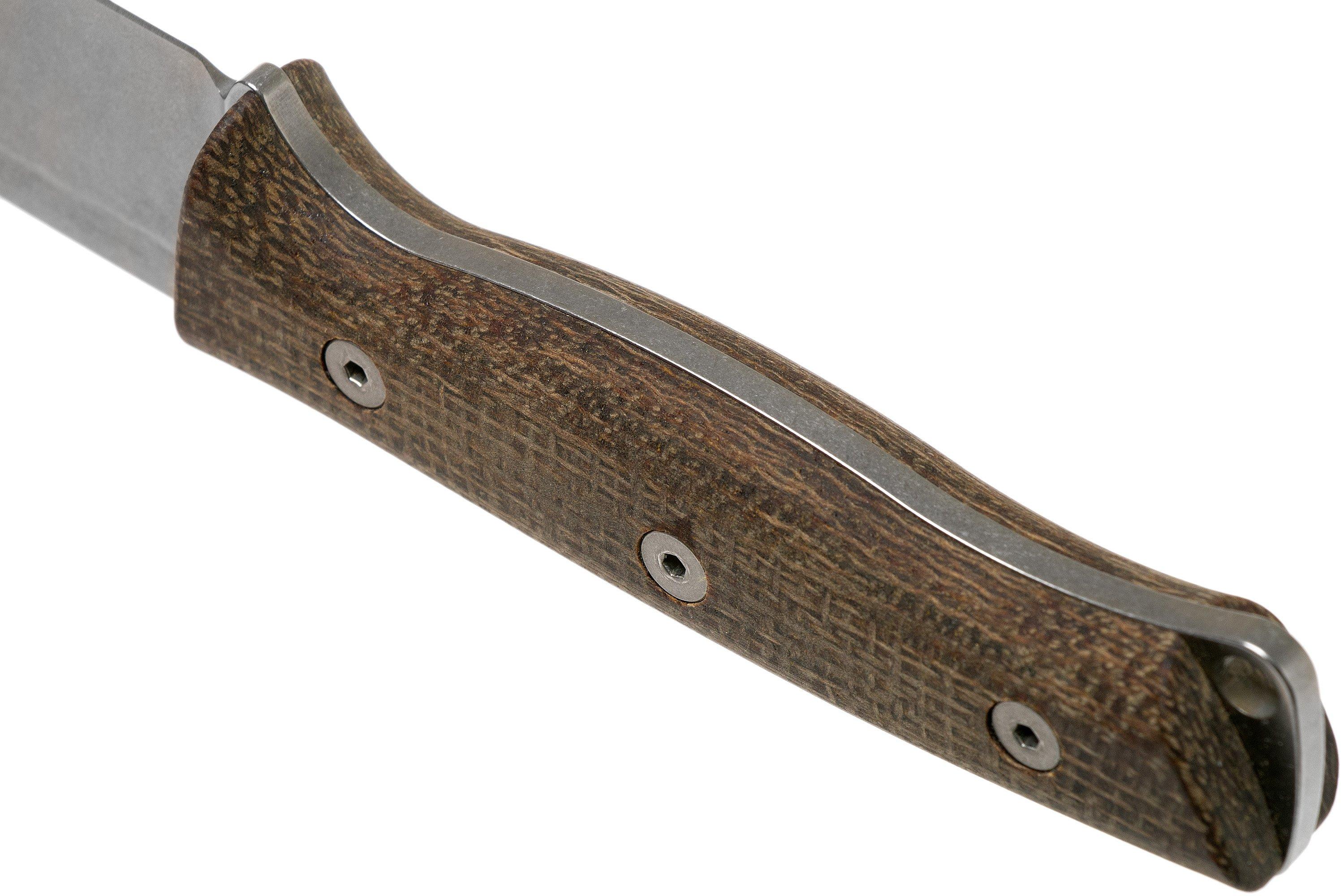 White River Knives Ursus 45 Natural Burlap Micarta bushcraftmes Voordelig kopen bij