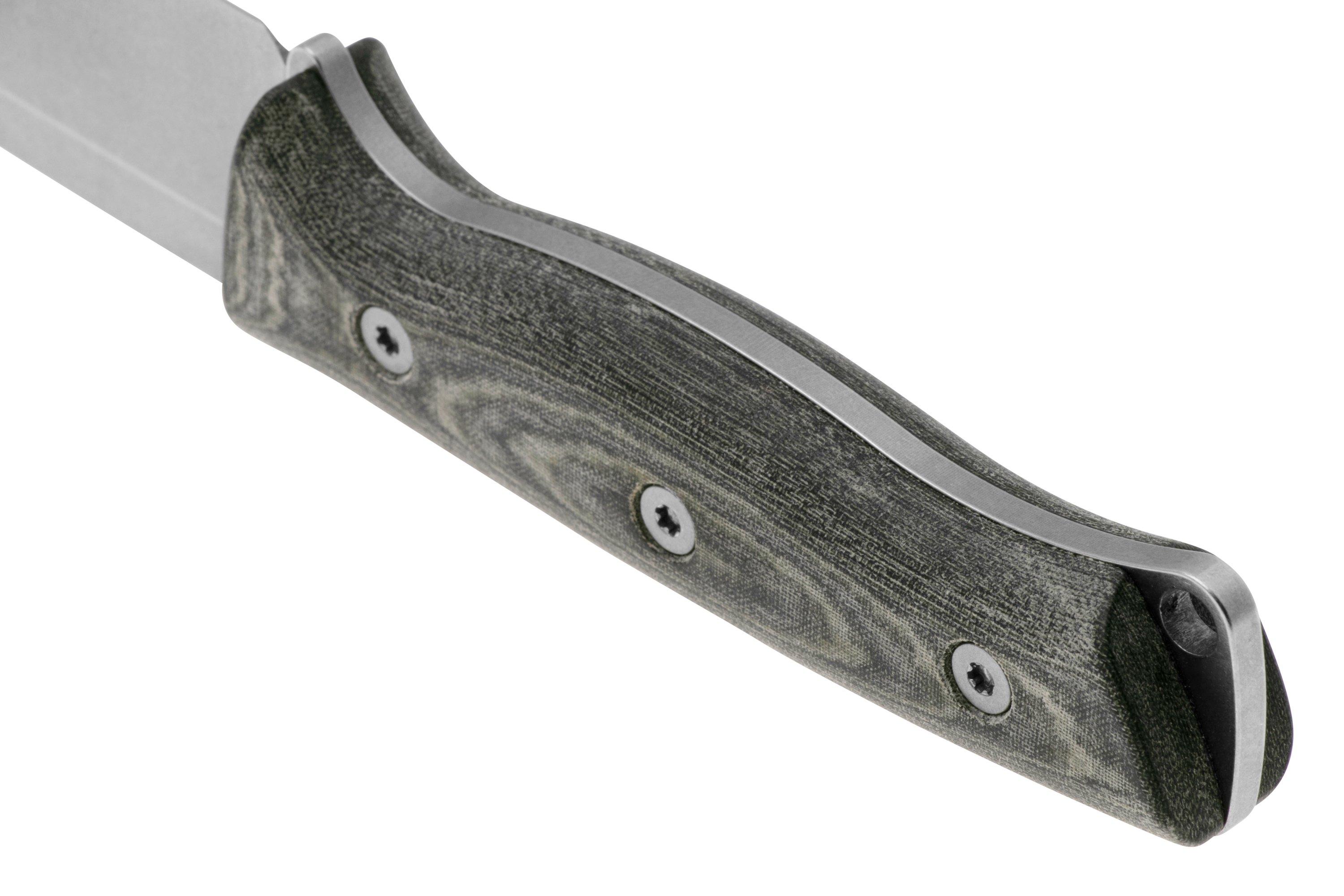 White River Knives Ursus 45 MagnaCut Black & OD Green Linen Micarta ...